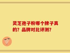 灵芝孢子粉哪个牌子真的？品牌对比评测？