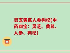 灵芝黄芪人参枸杞(中药四宝：灵芝、黄芪、人参、枸杞)
