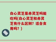 白心灵芝是赤灵芝吗能吃吗(白心灵芝和赤灵芝有什么区别？适合食用吗？)