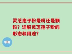 灵芝孢子粉是粉还是颗粒？详解灵芝孢子粉的形态和用途？
