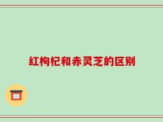 红枸杞和赤灵芝的区别
