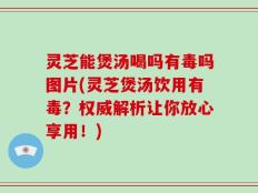 灵芝能煲汤喝吗有毒吗图片(灵芝煲汤饮用有毒？权威解析让你放心享用！)