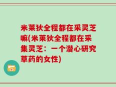 米莱狄全程都在采灵芝嘛(米莱狄全程都在采集灵芝：一个潜心研究草药的女性)