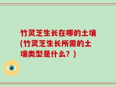 竹灵芝生长在哪的土壤(竹灵芝生长所需的土壤类型是什么？)