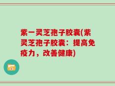 紫一灵芝孢子胶囊(紫灵芝孢子胶囊：提高免疫力，改善健康)