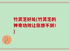 竹灵芝好处(竹灵芝的神奇功效让你想不到！)