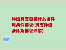 种植灵芝需要什么条件和条件要求(灵芝种植条件及要求详解)