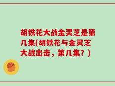 胡铁花大战金灵芝是第几集(胡铁花与金灵芝大战出击，第几集？)