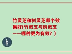 竹灵芝和树灵芝哪个效果好(竹灵芝与树灵芝——哪种更为有效？)