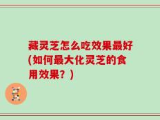 藏灵芝怎么吃效果最好(如何最大化灵芝的食用效果？)