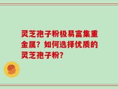 灵芝孢子粉极易富集重金属？如何选择优质的灵芝孢子粉？