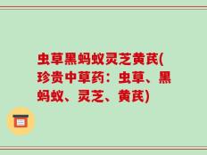 虫草黑蚂蚁灵芝黄芪(珍贵中草药：虫草、黑蚂蚁、灵芝、黄芪)