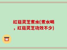 红菇灵芝煮水(煮水喝，红菇灵芝功效不少)