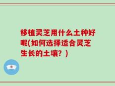 移植灵芝用什么土种好呢(如何选择适合灵芝生长的土壤？)