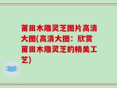 莆田木雕灵芝图片高清大图(高清大图：欣赏莆田木雕灵芝的精美工艺)