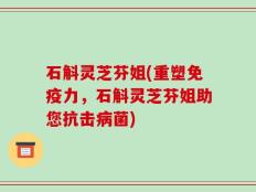 石斛灵芝芬姐(重塑免疫力，石斛灵芝芬姐助您抗击病菌)