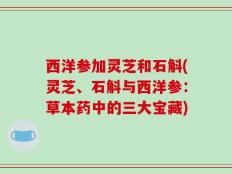 西洋参加灵芝和石斛(灵芝、石斛与西洋参：草本药中的三大宝藏)