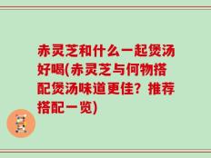 赤灵芝和什么一起煲汤好喝(赤灵芝与何物搭配煲汤味道更佳？推荐搭配一览)