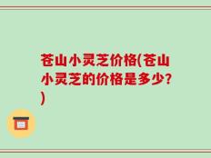 苍山小灵芝价格(苍山小灵芝的价格是多少？)