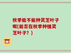 秋季能不能种灵芝叶子呢(能否在秋季种植灵芝叶子？)