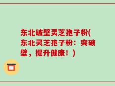 东北破壁灵芝孢子粉(东北灵芝孢子粉：突破壁，提升健康！)