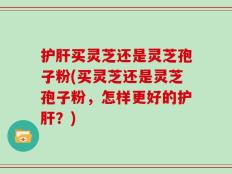 护肝买灵芝还是灵芝孢子粉(买灵芝还是灵芝孢子粉，怎样更好的护肝？)
