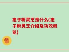 孢子粉灵芝是什么(孢子粉灵芝介绍及功效概览)