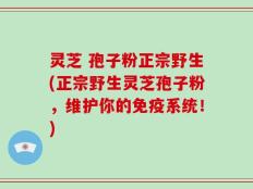 灵芝 孢子粉正宗野生(正宗野生灵芝孢子粉，维护你的免疫系统！)
