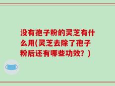 没有孢子粉的灵芝有什么用(灵芝去除了孢子粉后还有哪些功效？)