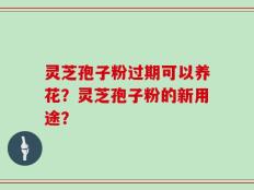 灵芝孢子粉过期可以养花？灵芝孢子粉的新用途？