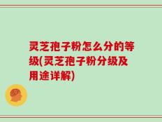 灵芝孢子粉怎么分的等级(灵芝孢子粉分级及用途详解)
