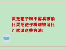 灵芝孢子粉不容易被消化灵芝孢子粉难被消化？试试这些方法！