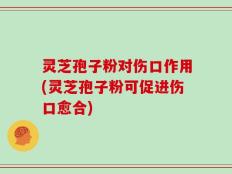 灵芝孢子粉对伤口作用(灵芝孢子粉可促进伤口愈合)