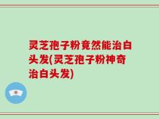 灵芝孢子粉竟然能治白头发(灵芝孢子粉神奇治白头发)