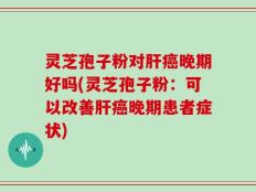 灵芝孢子粉对肝癌晚期好吗(灵芝孢子粉：可以改善肝癌晚期患者症状)
