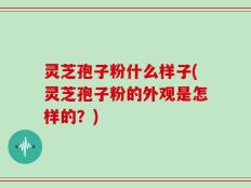 灵芝孢子粉什么样子(灵芝孢子粉的外观是怎样的？)