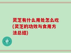 灵芝有什么用处怎么吃(灵芝的功效与食用方法总结)
