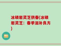 冰碛岩灵芝供春(冰碛岩灵芝：春季滋补良方)