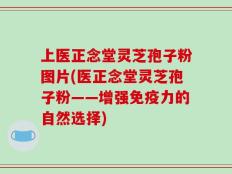 上医正念堂灵芝孢子粉图片(医正念堂灵芝孢子粉——增强免疫力的自然选择)