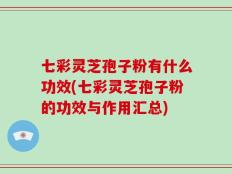 七彩灵芝孢子粉有什么功效(七彩灵芝孢子粉的功效与作用汇总)