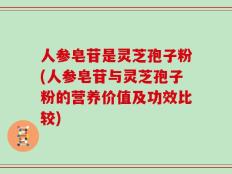 人参皂苷是灵芝孢子粉(人参皂苷与灵芝孢子粉的营养价值及功效比较)