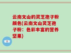云南文山的灵芝孢子粉颜色(云南文山灵芝孢子粉：色彩丰富的营养坚果)