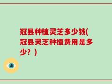 冠县种植灵芝多少钱(冠县灵芝种植费用是多少？)