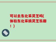 可以去东北采灵芝吗(体验东北采摘灵芝乐趣！)