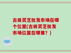 古田灵芝批发市场在哪个位置(古田灵芝批发市场位置在哪里？)