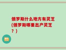 俄罗斯什么地方有灵芝(俄罗斯哪里出产灵芝？)