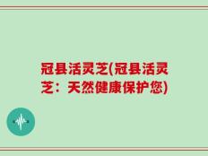 冠县活灵芝(冠县活灵芝：天然健康保护您)