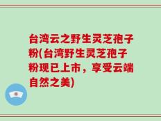 台湾云之野生灵芝孢子粉(台湾野生灵芝孢子粉现已上市，享受云端自然之美)