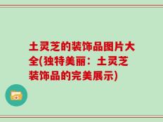 土灵芝的装饰品图片大全(独特美丽：土灵芝装饰品的完美展示)