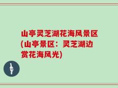 山亭灵芝湖花海风景区(山亭景区：灵芝湖边赏花海风光)